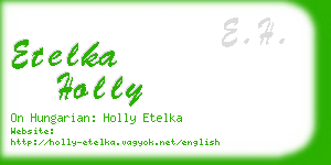 etelka holly business card